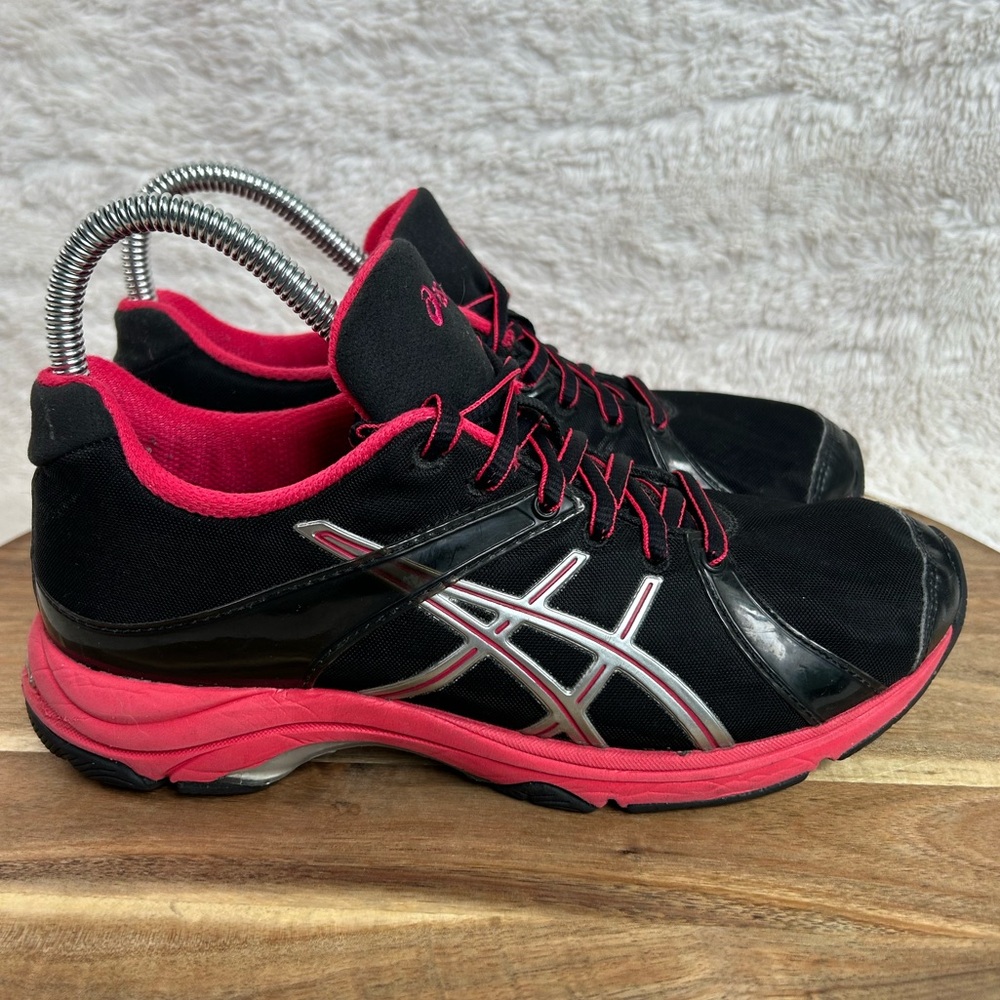 Asics 90s Retro Womens Sz 6.5 Gel Ipera Running  Training Shoes Black Pink S172N